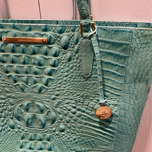 Brahmin croc embossed leather tote - Picture 2 of 5